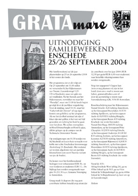 Voorpagina GrataMare 2004