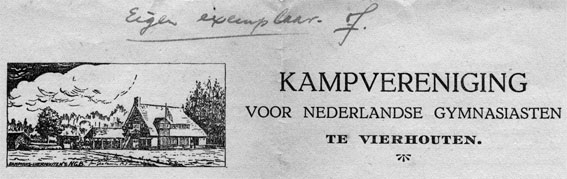 Het Kamphuis van de Vereniging van Nederlandsche Gymnasiasten in Vierhouten.